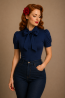 TOP VINTAGE CUELLO LAZO