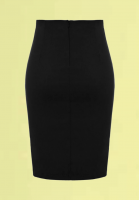 FALDA TUBO PINUP NEGRA BOTONES
