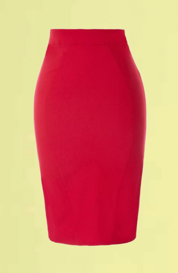 FALDA LÁPIZ ROJA ESTILO PINUP