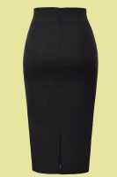 FALDA PINUP DE TUBO NEGRA LAZO