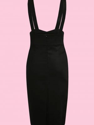 Falda tubo pinup tirantes negra 2