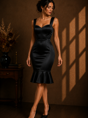VESTIDO NOCHE CORTE SIRENA