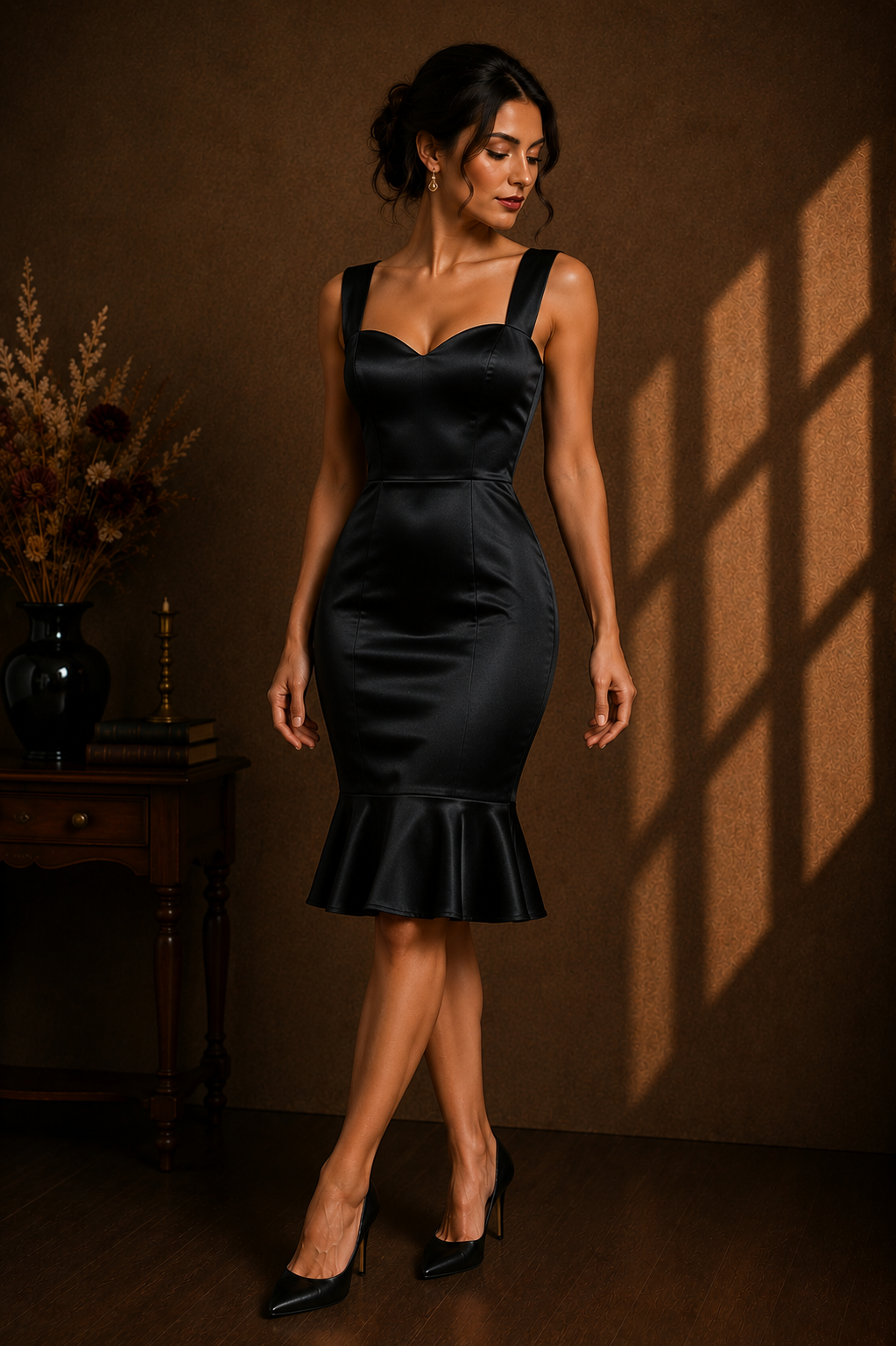 VESTIDO NOCHE CORTE SIRENA
