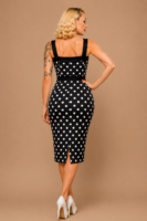 VESTIDO PINUP ROCKABILLY TOPOS