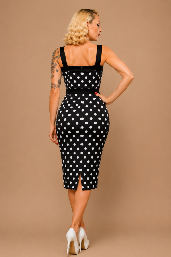 VESTIDO PINUP ROCKABILLY TOPOS