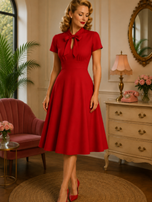 VESTIDO VINTAGE LAZO