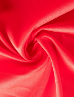 FALDA DE TUBO ROJA PEPLUM Y LAZO