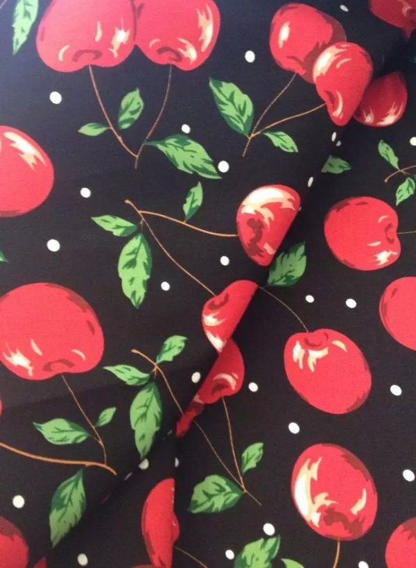 FALDA TUBO PINUP CEREZAS