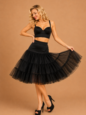 CAN CAN NEGRO ORGANZA