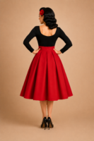 FALDA VINTAGE PLIEGUES Y LAZO