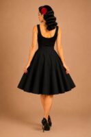 FALDA DE VUELO PINUP NEGRA