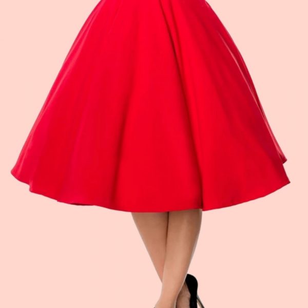 FALDA PINUP VUELO CINTURA ALTA