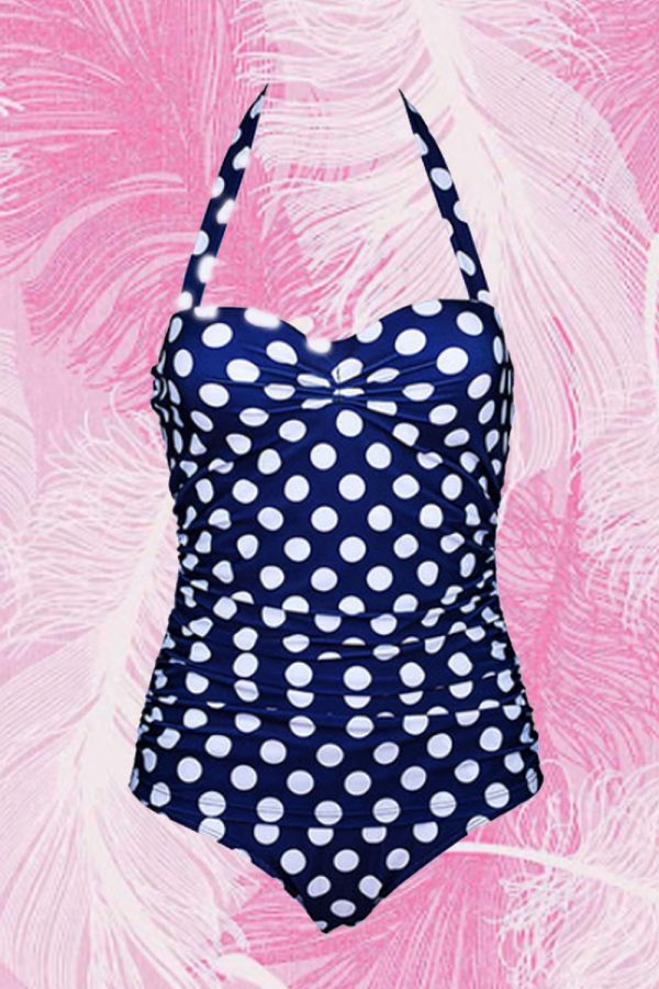 BAÑADOR PINUP ESTAMPADO LUNARES