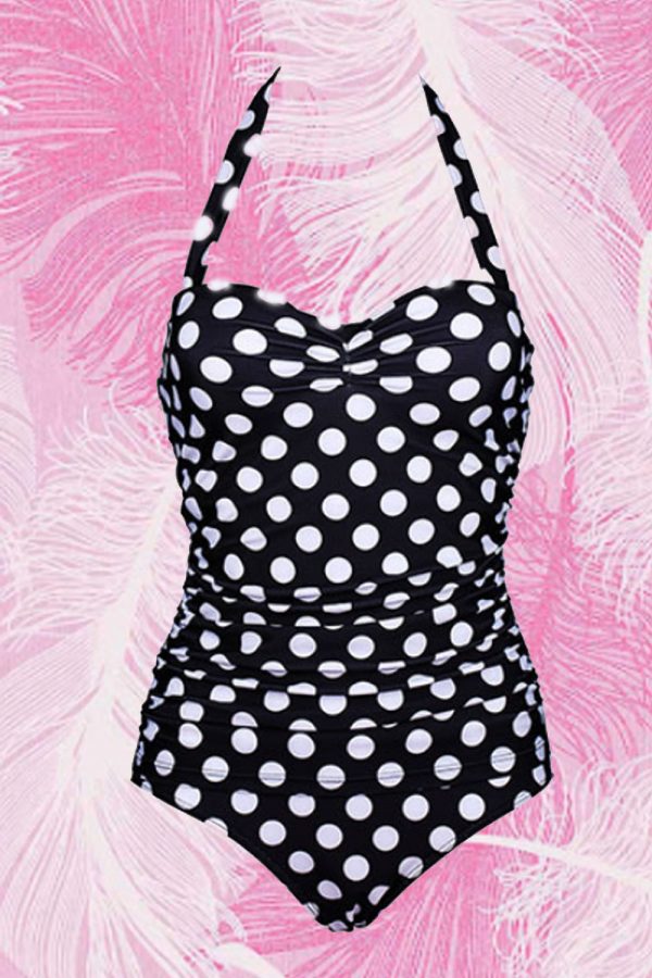BAÑADOR PINUP ESTAMPADO LUNARES