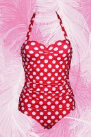 BAÑADOR PINUP ESTAMPADO LUNARES