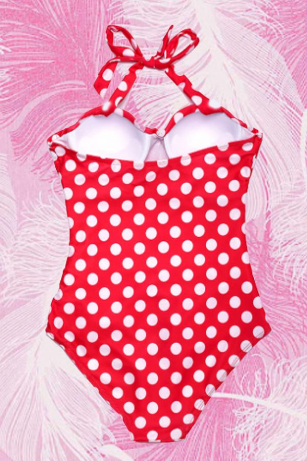 BAÑADOR PINUP ESTAMPADO LUNARES