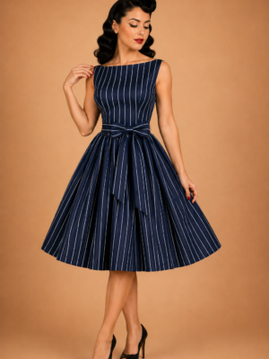 VESTIDO PINUP RAYAS MARINERO