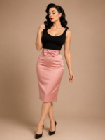 FALDA DE TUBO PIN UP LAZO