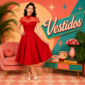 VESTIDO DE VUELO PIN UP