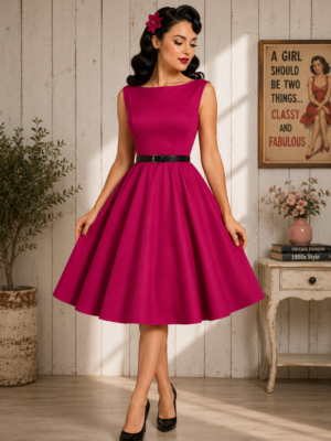 VESTIDO PINUP ESCOTE AUDREY