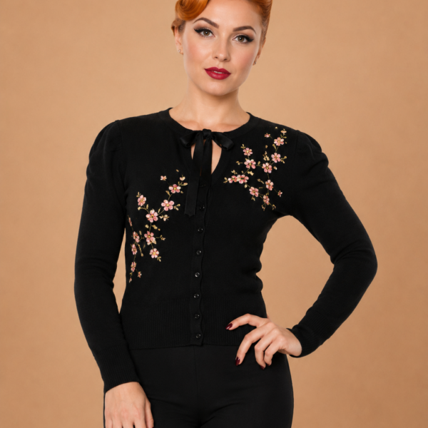 CARDIGAN FLORES Y LAZO BANNED